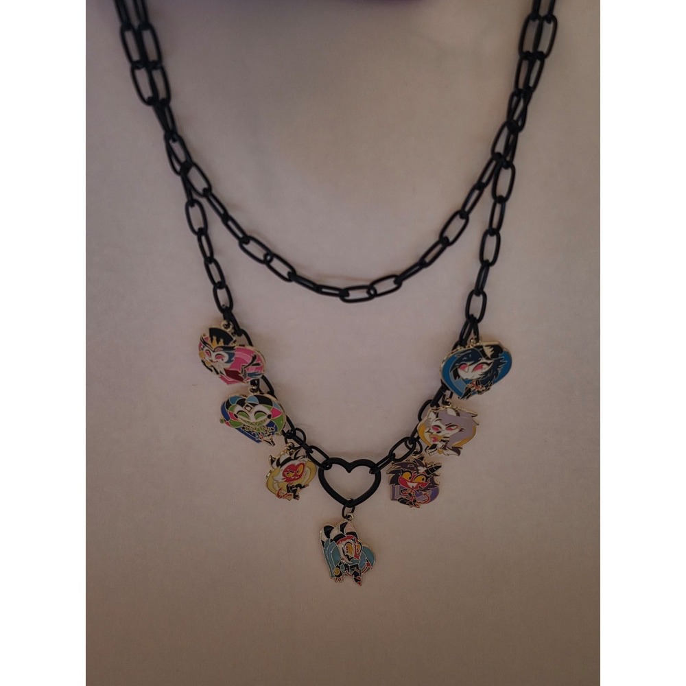 Helluva Boss Charm Necklace Handmade Blitz Loona Stolas Fizz Millie Moxie